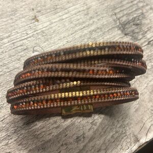Boho Brown and Gold Women's Bracelet